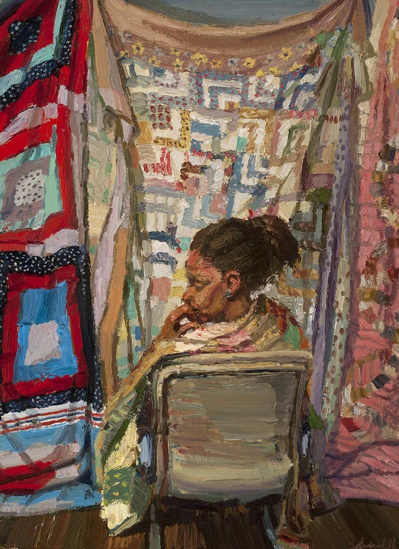 She Wore Her Family’s Quilt